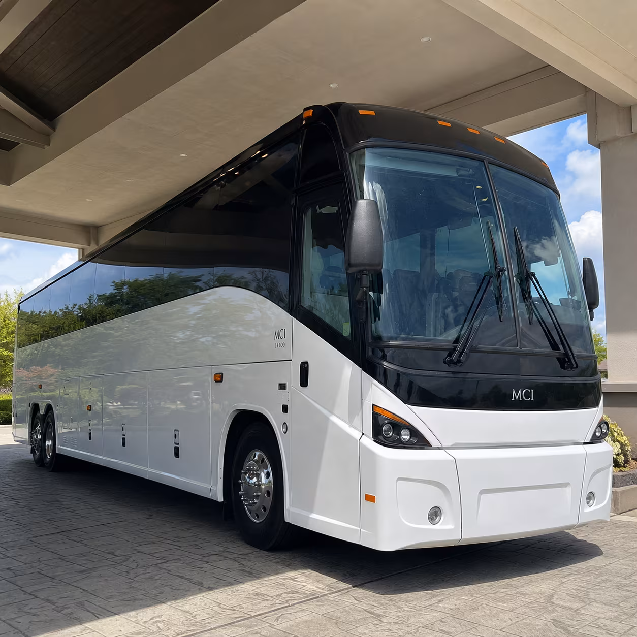 tacoma charter bus services exterior
