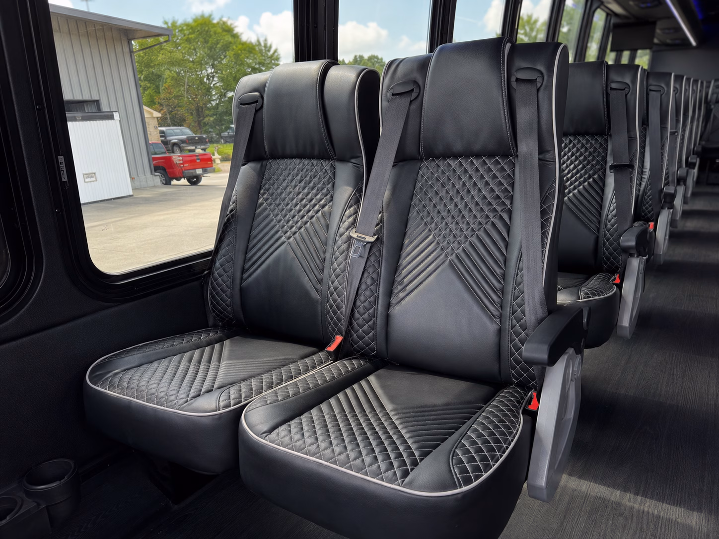 tacoma charter bus services interior